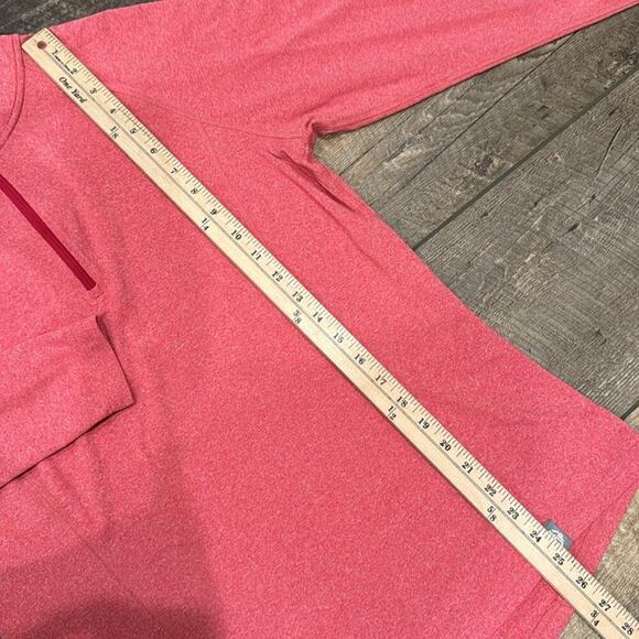 REI Women's Lightweight Base Layer Half-Zip Top Red Space Dye Size L - Picture 4 of 7